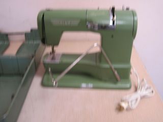Elna Supermatic Sewing Machine W/ Case Type 722010 Vintage Switzerland