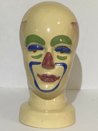 Vintage West Germany Pop Art Deco Unique Head Bust - - - - Very Cool Possibly 70s