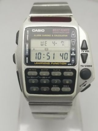 Vintage Casio Quartz Tv Remote Control 1174 Cmd 40 Calculator Watch