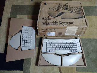 Vintage Apple Adjustable Keyboard M1242ll/a With Box W/ Number Pad