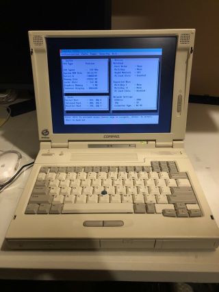 Compaq Lte 5400 Pentium Vintage Laptop & Charger,  Mouse,  Pentium,  Floppy
