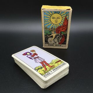 Vintage Tarot Cards 1968 Albano - Waite 78 Card Complete Set & Box