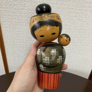 Japanese Vintage Kokeshi Doll Miyashita Hajime 6.  69 Inches 17 Cm Jp Seller