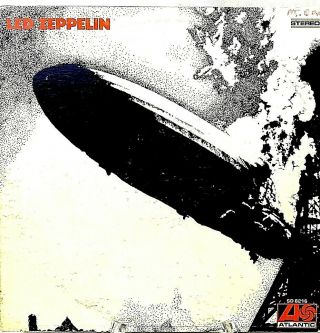 Led Zeppelin,  Self Titled,  1969 Vinyl Lp,  Sd 8216 -