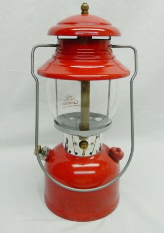 1956 COLEMAN 200A Gasoline LANTERN all red Made in USA 2