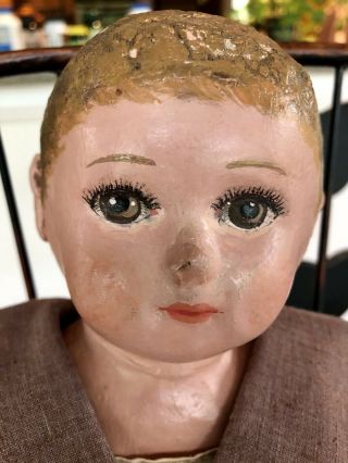 Antique 15” Martha Chase Stockinette Navy Army Boy Doll ADORABLE 3