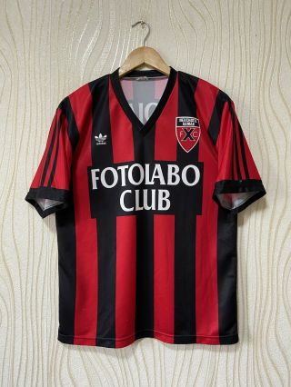 Neuchatel Xamax 1990 1991 Home Football Shirt Soccer Jersey Adidas Vintage Sz M