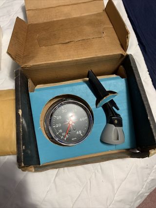 Vintage Airguide Sea Speed Marine Boat Speedometer 0 - 45 MPH Model 854 3
