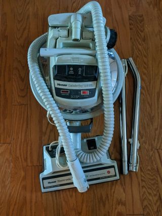 Vintage Mcm Hoover Celebrity Canister Vacuum Accessories Caddy S3237