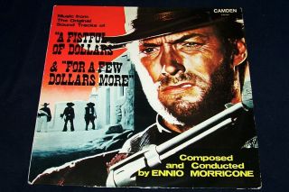 Clint Eastwood 1968 Lp A Fistful Of Dollars Soundtrack Rare Vg/vg/con
