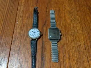 Vintage West End Secundus Trench Watch,  Solid Silver Case Tank Watch