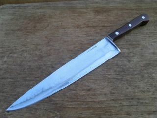 Rare Vintage Case Xx Integral Chromium Carbon Steel Hg Chef Knife - Razor Sharp