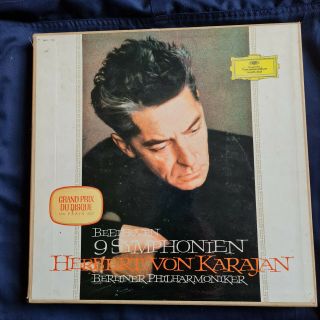 Karajan / Beethoven.  The 9 Symphonies / Dgg Skl 101 - 8.  Uk