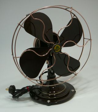 Antique " Stancor " 10 " Oscillating Fan,  Ca 1935 - 1940,  Restored,