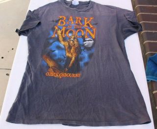 Vintage Rare 1984 Ozzy Osbourne Bark At The Moon Album Promo T - Shirt Size Xl