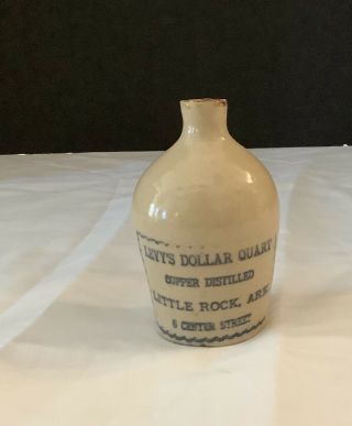 Vintage Brewery Advertising Miniature Jug Levy’s Dollar Quart Arkansas