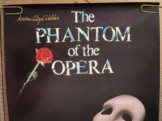 Vintage Poster The Phantom of The Opera Mask Soundtrack Poster 1987 2