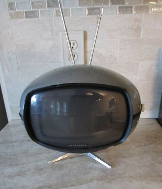 Vintage 1960s Space Age Panasonic Tr - 005 Orbitel Atomic Old Mini Television
