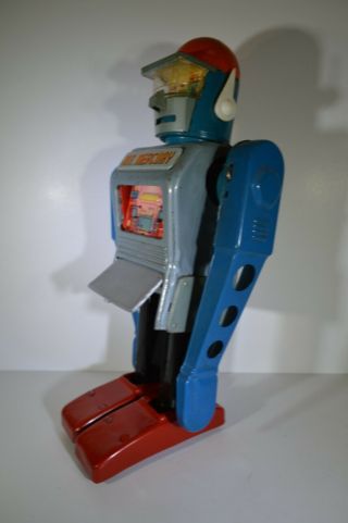 VINTAGE MR.  MERCURY ROBOT 1960 ' S MARX TIN TOY - JAPAN, 3