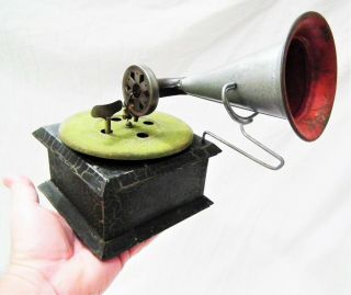 Rare Vintage Small German Natl Band Phonograph Gramophone 78 Rpm Record Player