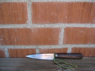 Antique 4 " Blade Marsh Brothers Nogent Carbon Paring Sheffield Knife England