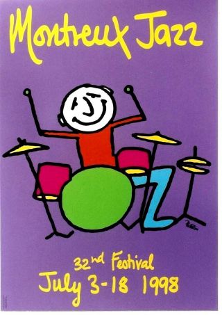 Vintage Poster Jazz Montreux 1998 Phil Collins
