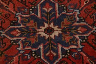 Vintage RED Geometric Traditional Area Rug Hand - knotted Wool Oriental 2x2 Square 3