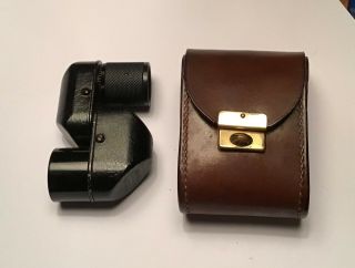 Rare,  Vintage Carl Zeiss Jena Turmon 8x Vintage Germany Monocular W Leather Case