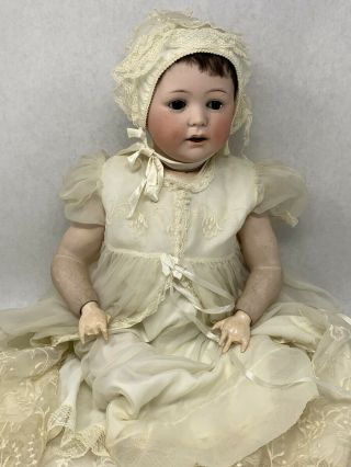 Antique Jutta Doll 1914 Bisque Head 12 1/2 with Vintage Clothing,  1 more doll 2