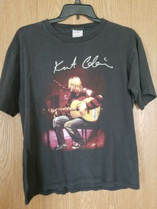 Vintage Nirvana T Shirt Kurt Cobain Unplugged Nixon Band Tee 90s Concert Tour
