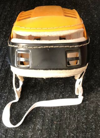 Black Yellow Vintage Cooper Sk100 Jr Hurling Hockey Helmet
