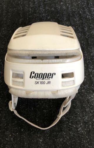 Vintage White Cooper Sk100 Jr Hurling Hockey Helmet