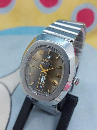 VINTAGE ENICAR SATURN - MATIC MEN ' S AUTOMATIC WATCH SWISS MADE 1970 2