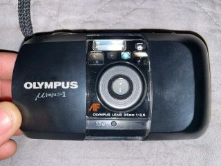 Vtg Olympus Stylus Infinity Mju Point & Shoot 35mm 1:3,  5 Film Camera,