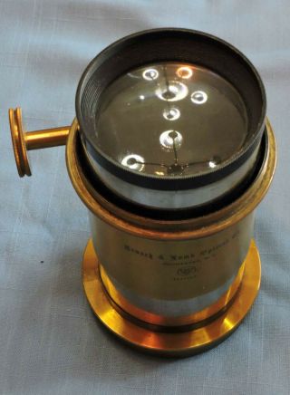 Vintage Brass Bausch and Lomb Projector Lens - C - 3386 3
