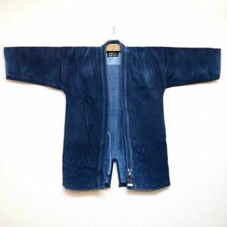 Vintage Indigo Kendo Jyudo Gi Jacket Uniform 3l Japanese Martial Arts Aizome F/s