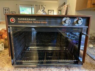 Vintage Farberware Convection Turbo Oven Model 460 Tray And Drip Pan.  Euc.