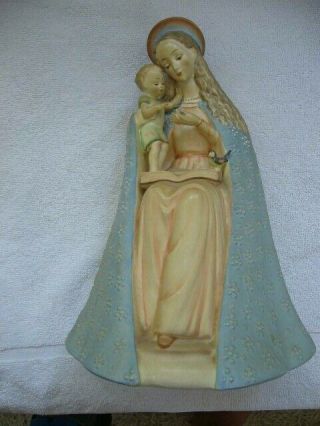 Madonna & Child Hummel Figurine Vintage Large 12 " Tall Pastels