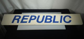 Vintage Republic Airlines Metal Sign - 54465