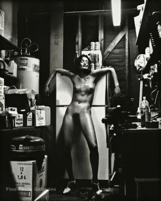 1992 Vintage Helmut Newton Female Nude Fashion Domestic Photo Gravure Art 16x20