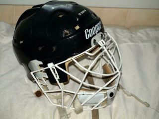 Vintage Black Cooper Sk2000 M Hockey Helmet Hm30 Goalie Cage Combo Mask