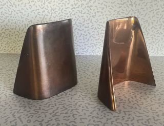Ben Seibel Bookends Jenfred Ware Shovel Mid Century Modern Brass Copper Vintage