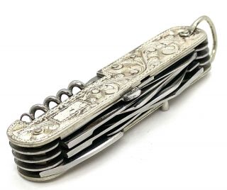 Vintage Japan Sterling Silver Stainless Highsteel Pocket Knife