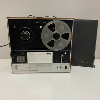 Vintage Sony Tc - 355 Stereo Reel To Reel Tapecorder Tape Deck Player Recorder