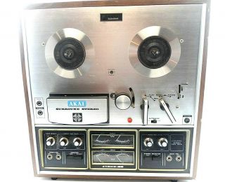 Vtg Akai 1730d - Ss 4 Channel Reel To Reel Tape Player/recorder For Parts/repair
