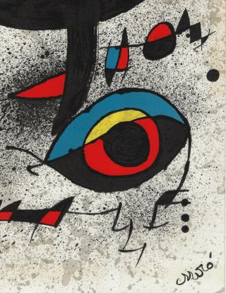Joan Miro,  Wfuna Lithograph 043,  439/1500,  Signed
