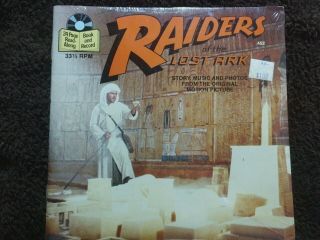 Raiders Of The Lost Ark 24 Book & Record 33 1/3 Rpm Factory Old Stock