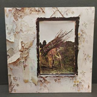 Led Zeppelin - Untitled Iv (1975 Presswell Reissue) Lp Vinyl Record 12 " Vg,