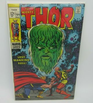 Marvel The Mighty Thor 164 (1969) 8.  0 Vf Cameo Of Him (adam Warlock)