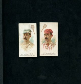 N29 1888 Allen & Ginters Athletes - 2 Diff.  - H.  W Slocum & D.  B Dwight,  Ex Or Better